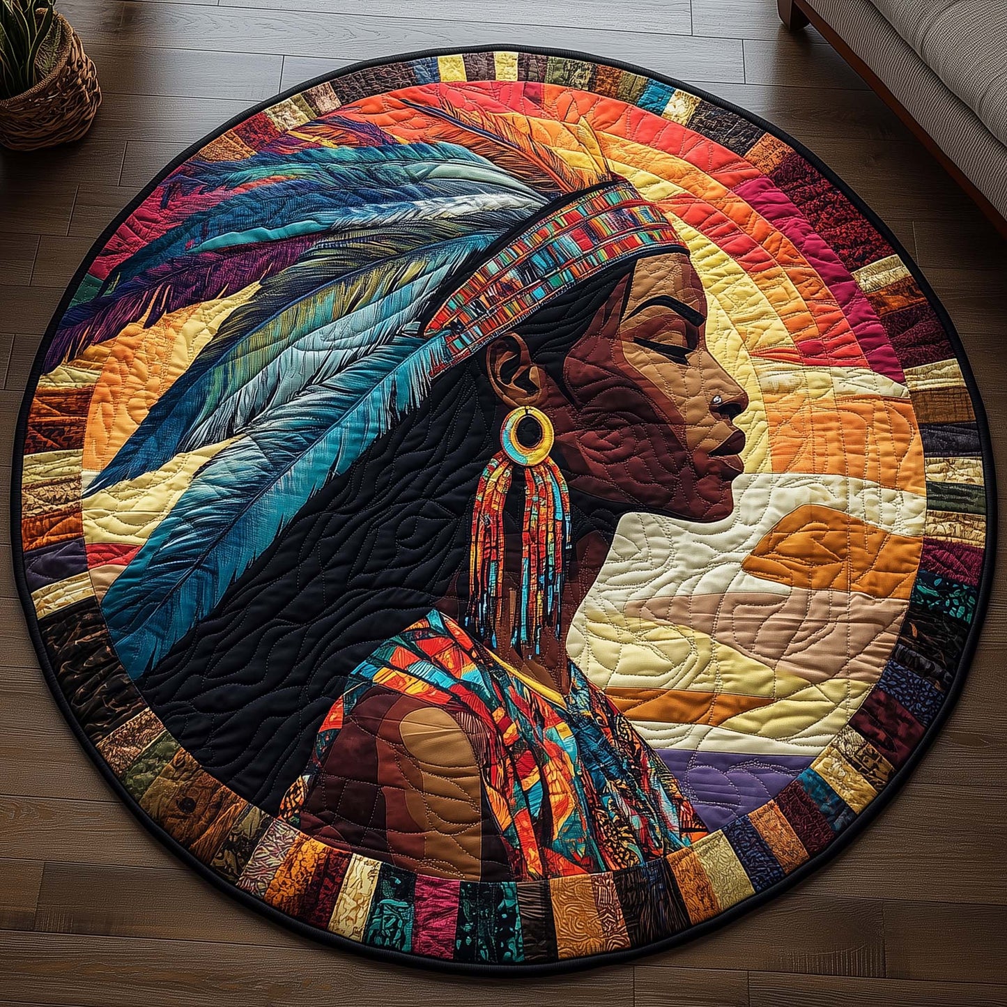 Native Pride Quilted Round Mat GFTONL6949
