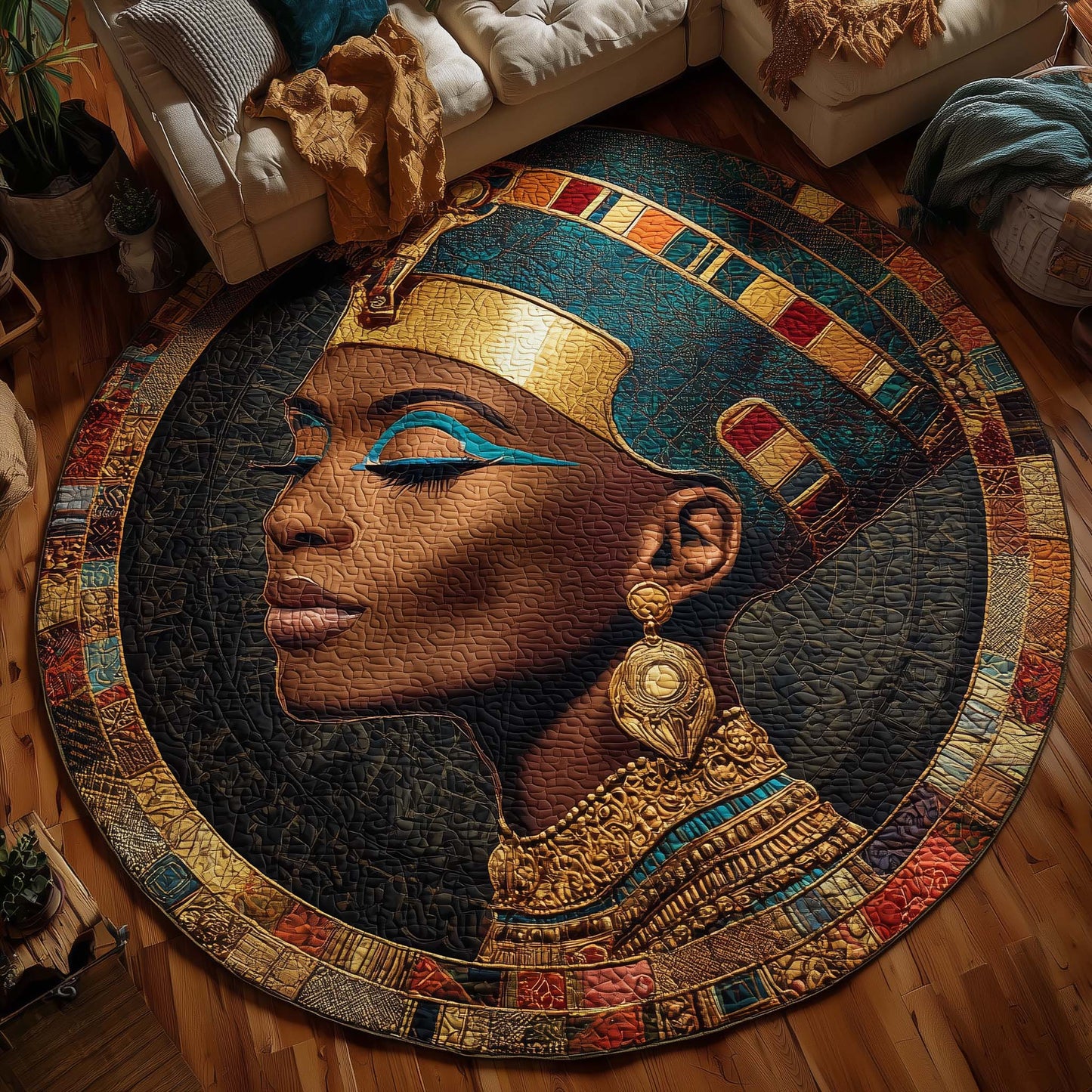 Heritage Rising Quilted Round Mat GFTONL6976