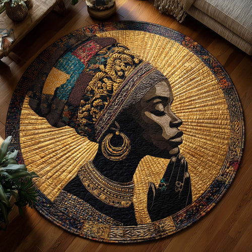 Melanin Legacy Quilted Round Mat GFTONL6978