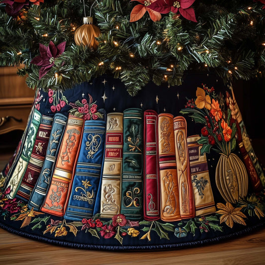 Bookworm Quilted Tree Skirt GFTONL6982