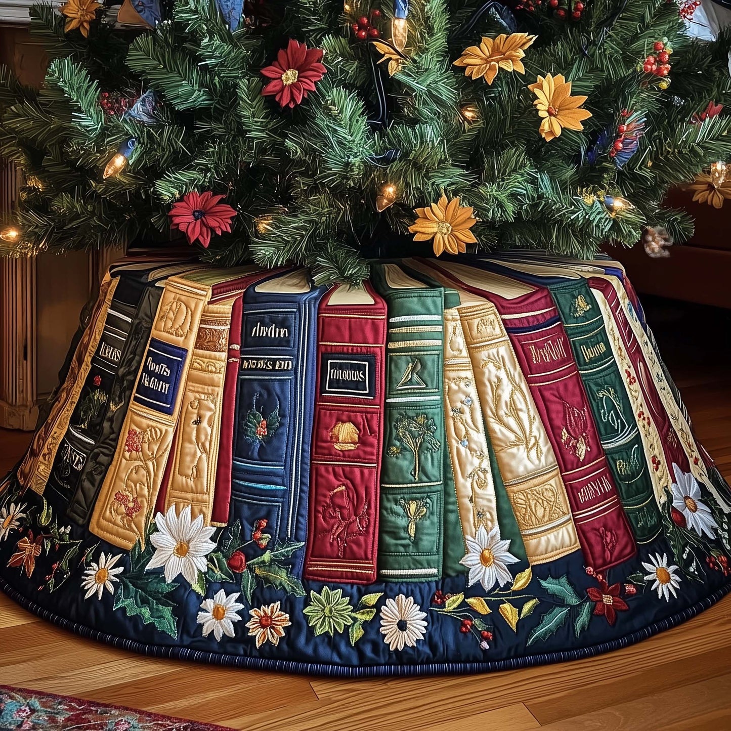Bookworm Quilted Tree Skirt GFTONL6983