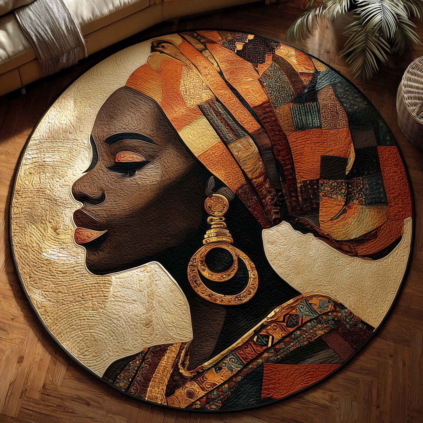 Queen Of Heritage Quilted Round Mat GFTONL6987