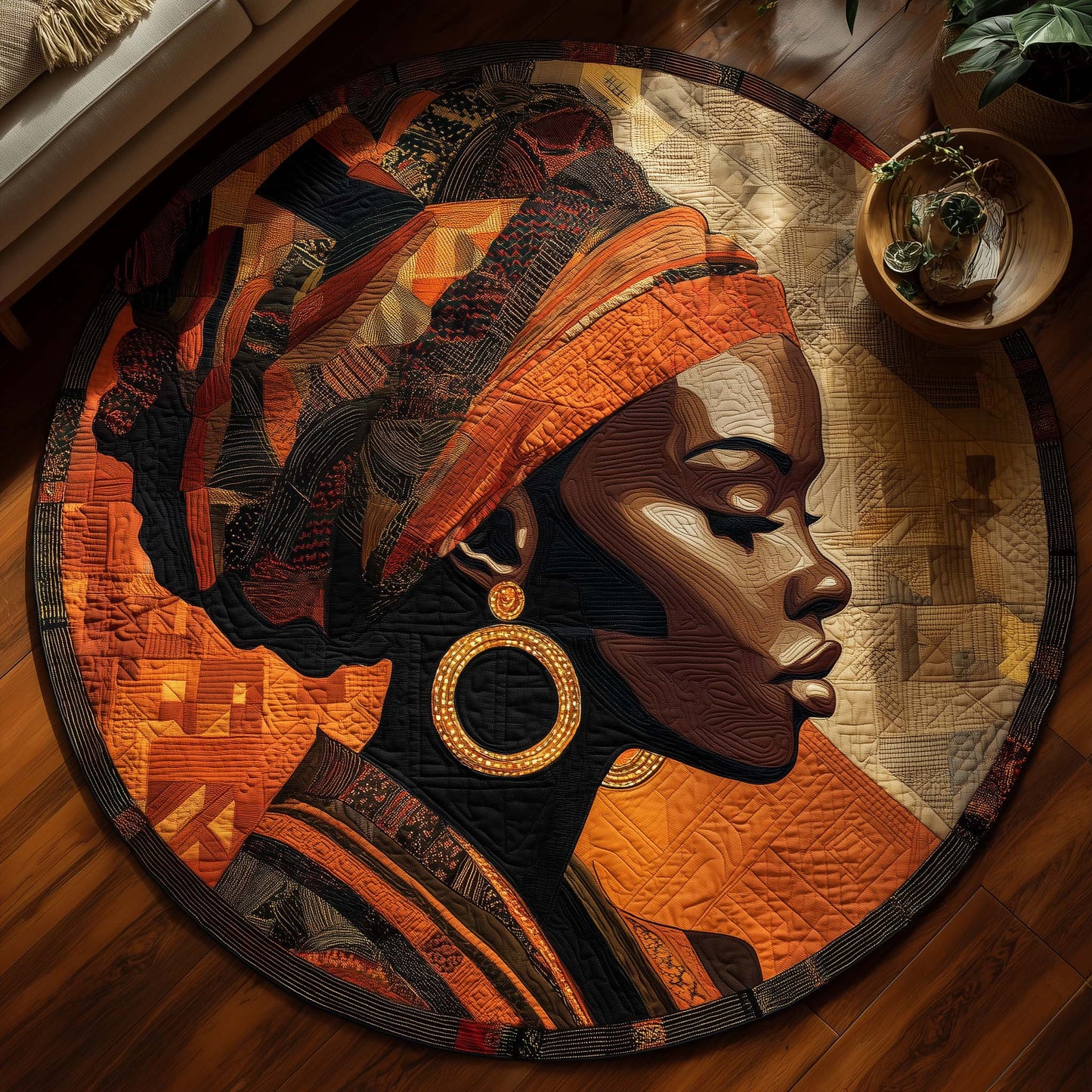 Queen Of Heritage Quilted Round Mat GFTONL6988