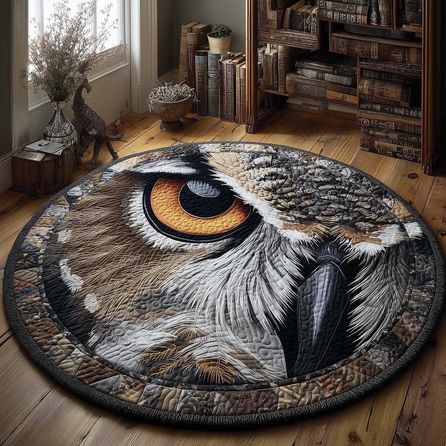 Piercing Gaze Quilted Round Mat GFTONL6999