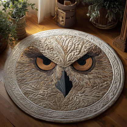 Snowy Owl Quilted Round Mat GFTONL7003