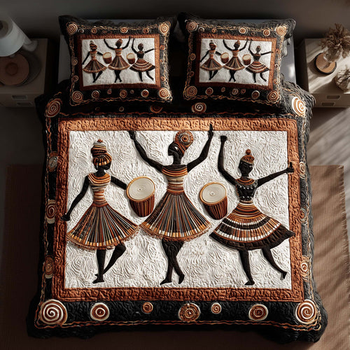 Traditional Tribal Dancing Duvet Cover Set GFTONL7034