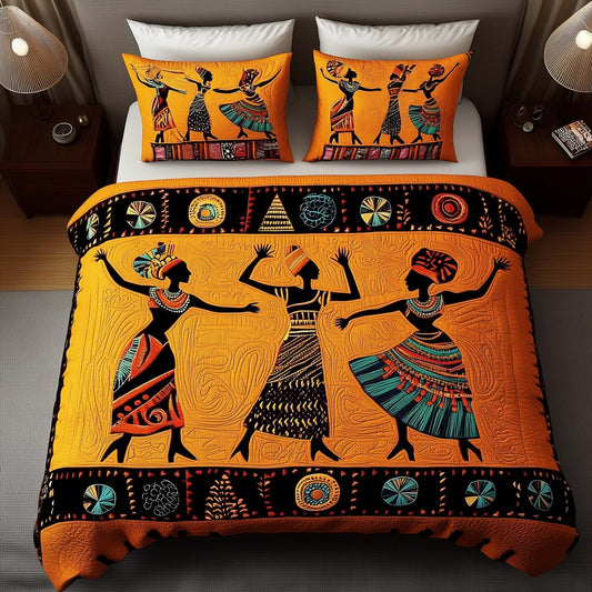 Traditional Tribal Dancing Duvet Cover Set GFTONL7035
