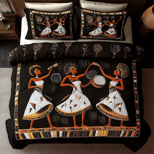 Traditional Tribal Dancing Duvet Cover Set GFTONL7037