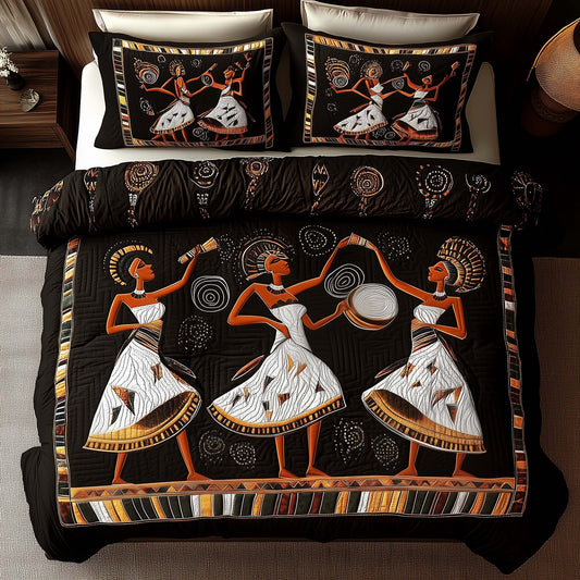 Traditional Tribal Dancing Duvet Cover Set GFTONL7037
