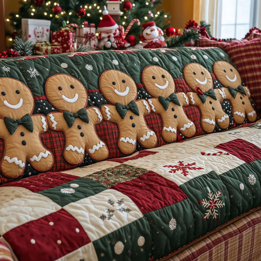 Joyful Gingerbeard Quilted Sofa Cover GFTONL7100