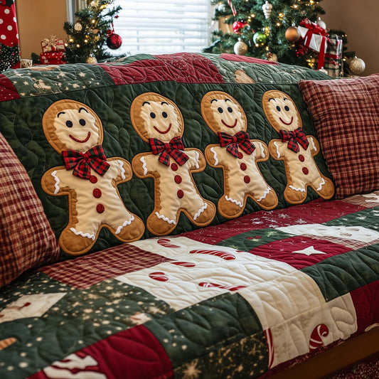 Joyful Gingerbeard Quilted Sofa Cover GFTONL7102