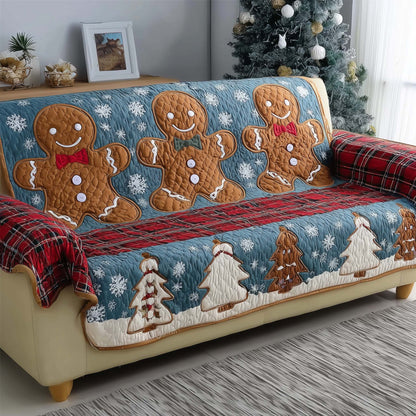 Joyful Gingerbeard Quilted Sofa Cover GFTONL7103