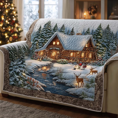 Peaceful Cabin Quilted Sofa Cover GFTONL7111