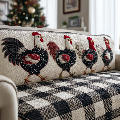 Whimisical Chicken Quilted Sofa Cover GFTONL7113