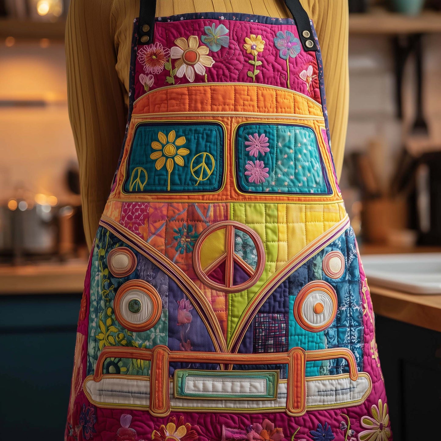 Hippie Vintage Van Quilted Apron GFTONL7162