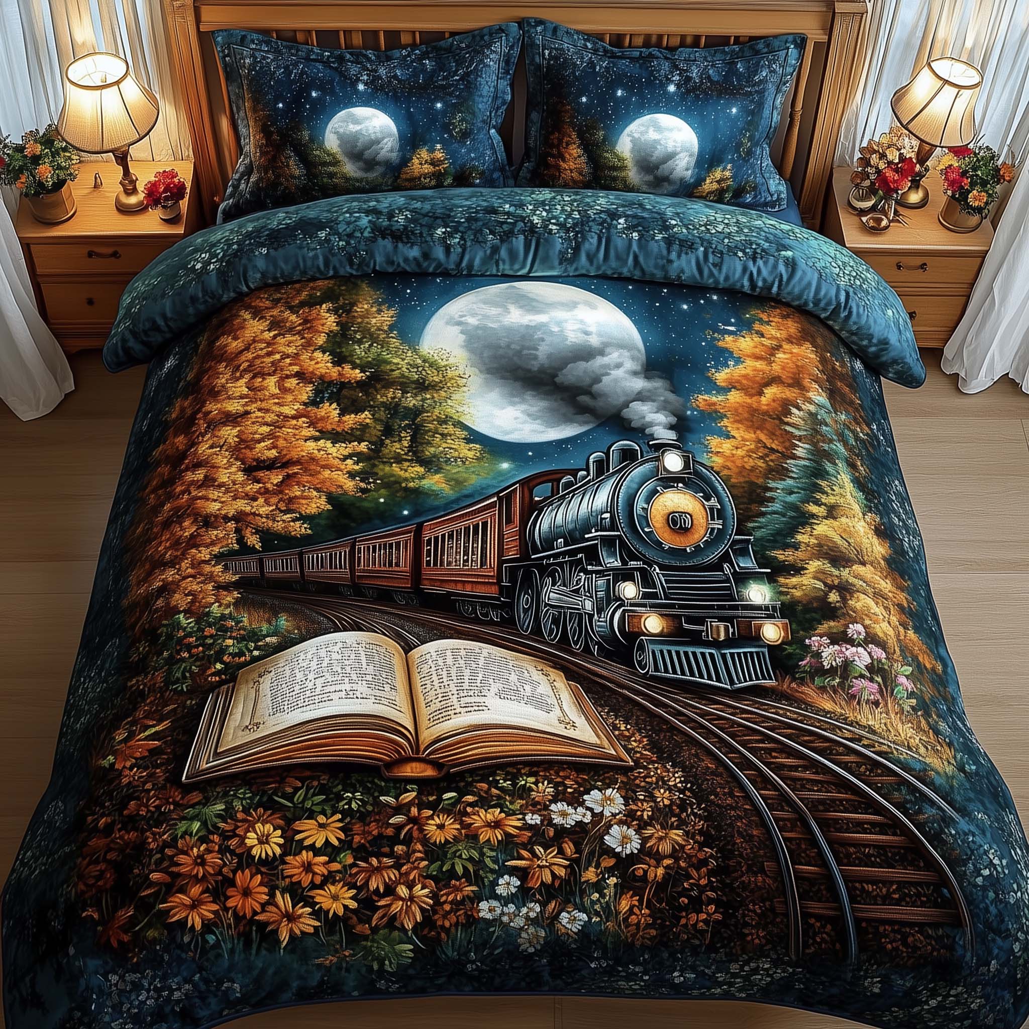 Moonlit Night Journey Duvet Cover Set GFTONL7169 – Patchique Store
