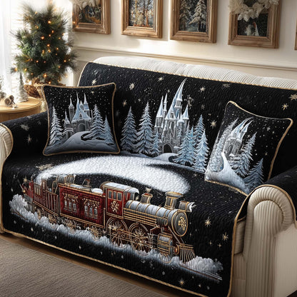 Christmas Night Journey Quilted Sofa Cover GFTONL7199