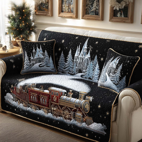 Christmas Night Journey Quilted Sofa Cover GFTONL7199