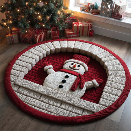 Snowman Joy Quilted Round Mat GFTONL7228