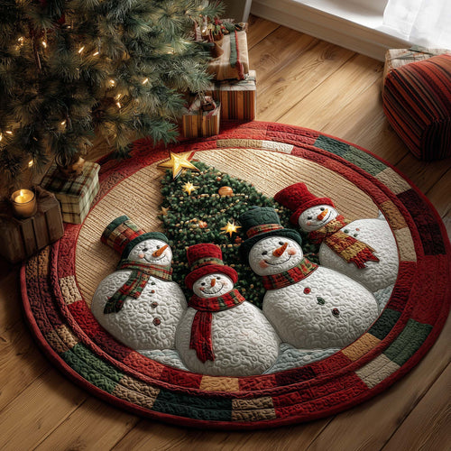 Snowman Joy Quilted Round Mat GFTONL7232