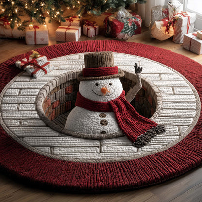 Snowman Joy Quilted Round Mat GFTONL7234