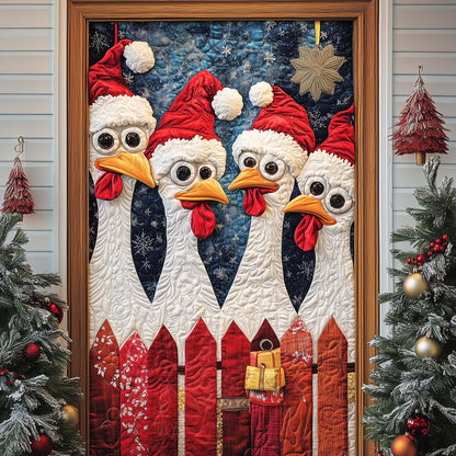 Cheerful Chicken Quilted Door Cover GFTONL7276