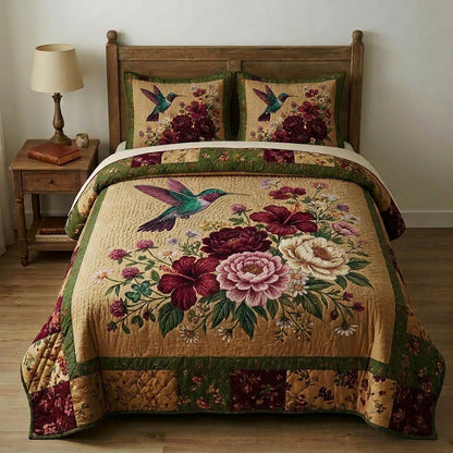 Whispering Sanctuary 3-Piece Quilted Bedding Set GFTONL7331