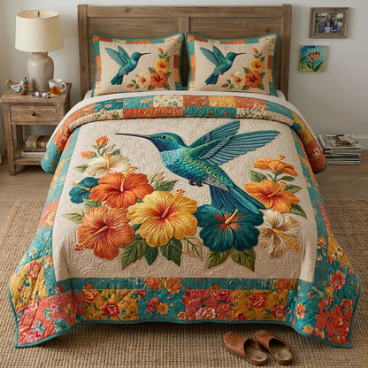 Blooming Garden 3-Piece Quilted Bedding Set GFTONL7334