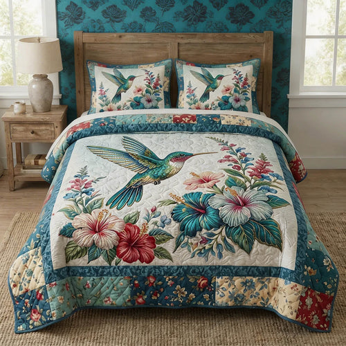Heritage Floral 3-Piece Quilted Bedding Set GFTONL7338