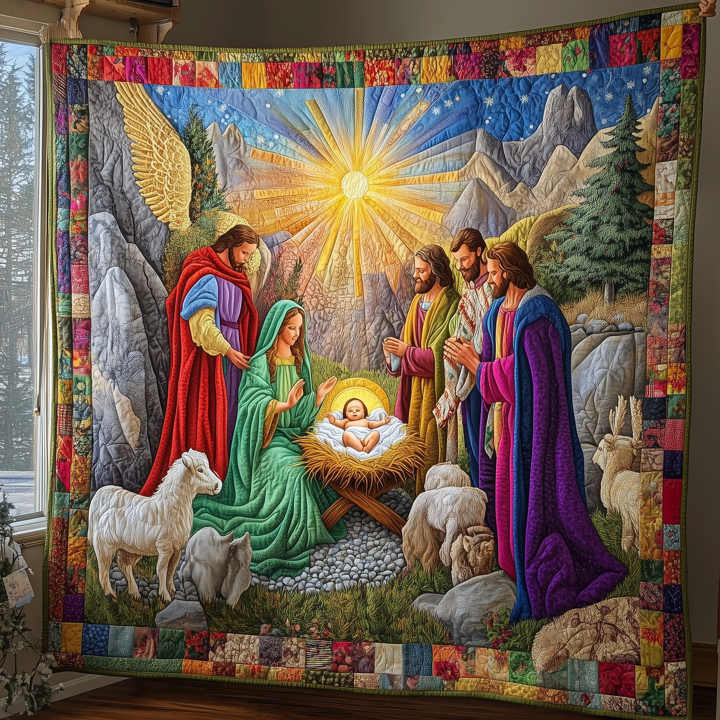 Nativity Scene Quilted Blanket GFTONL900