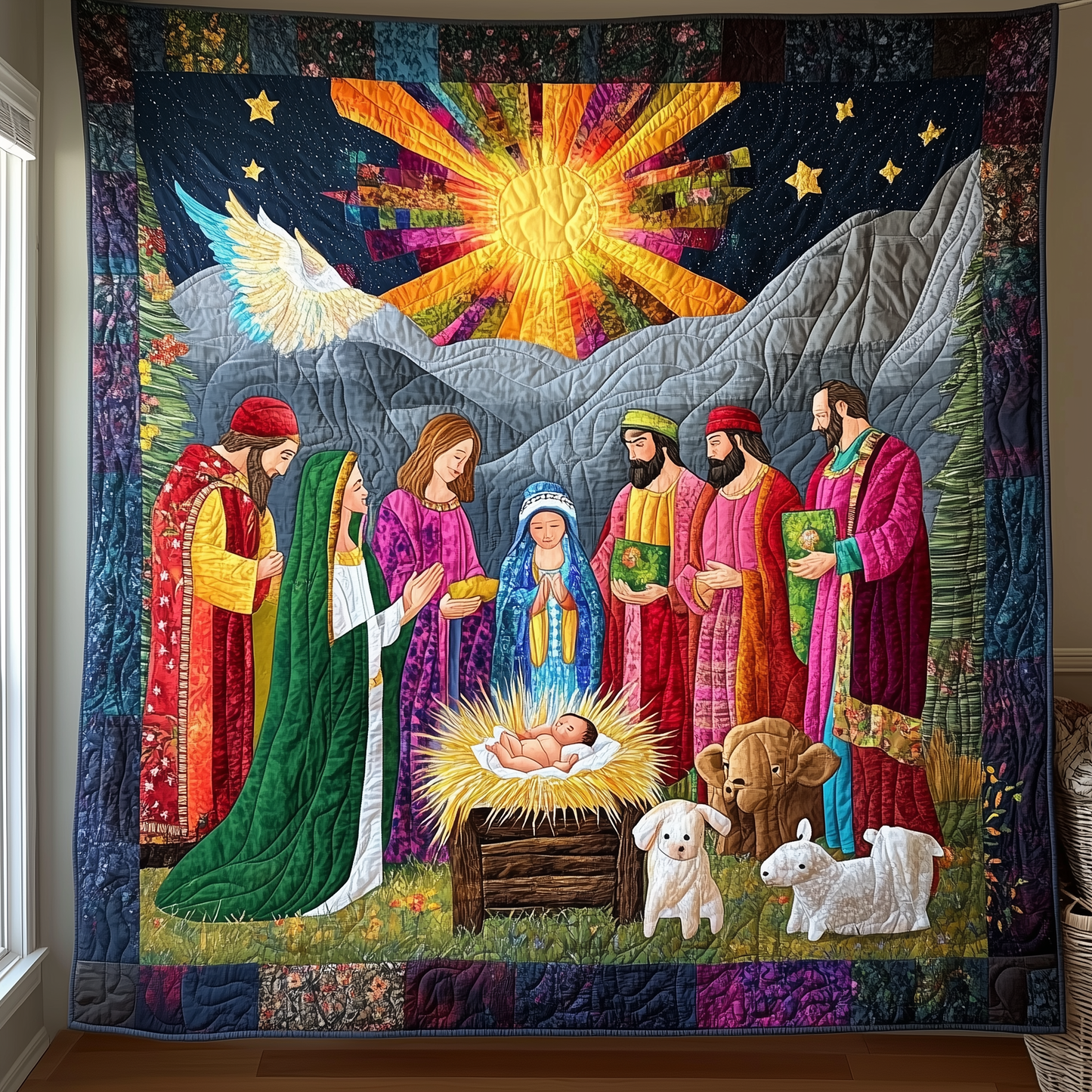 Nativity Scene Quilted Blanket GFTONL905