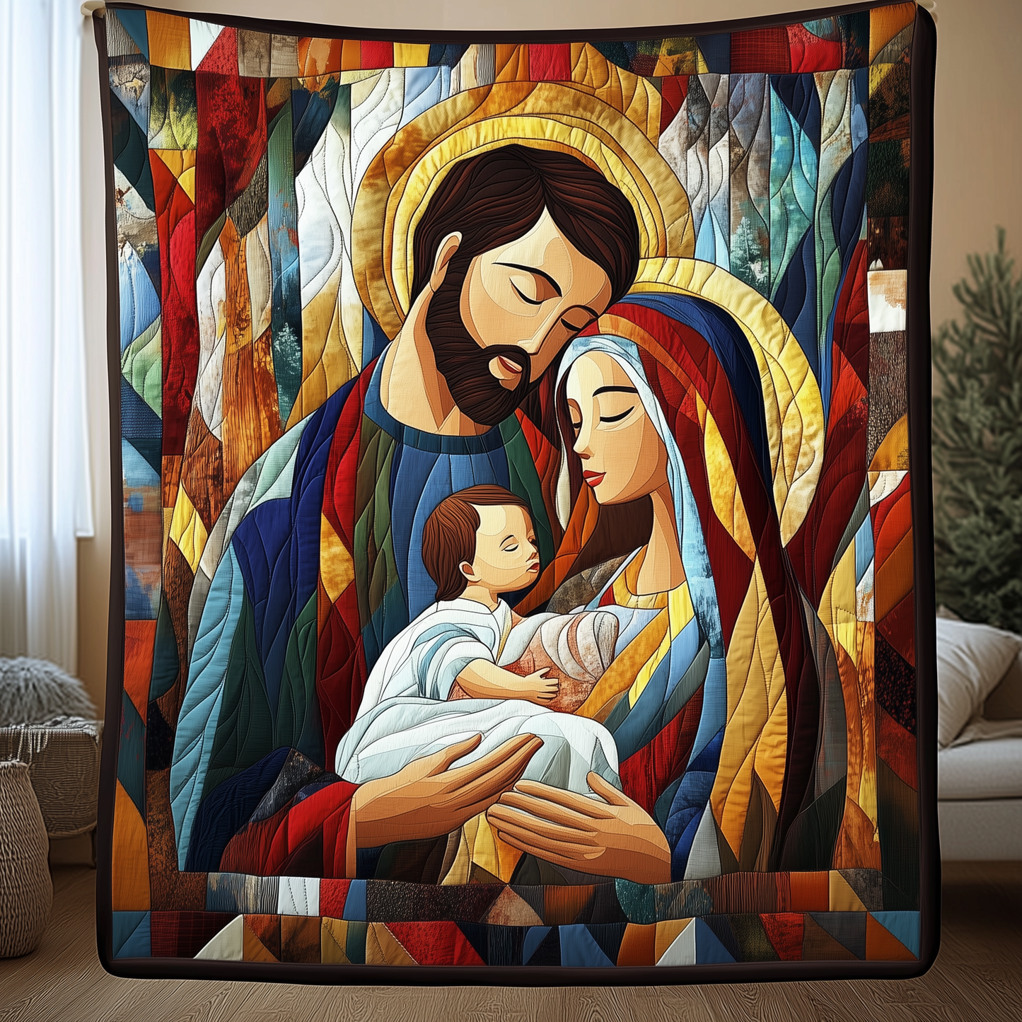 Holy Family Quilted Blanket GFTONL951