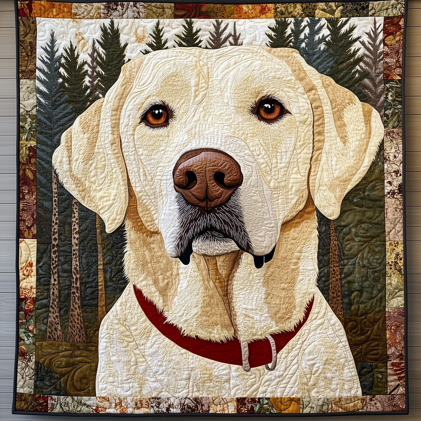 Gazing Upon Life Labrador Retriever Quilted Blanket GFTONL967
