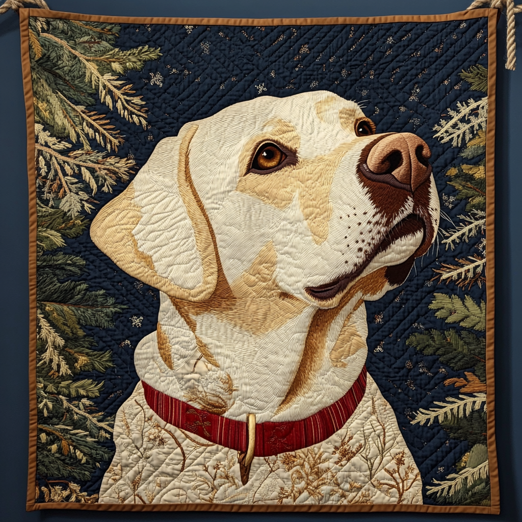Gazing Upon Life Labrador Retriever Quilted Blanket GFTONL968