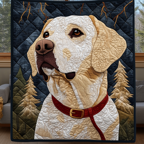 Gazing Upon Life Labrador Retriever Quilted Blanket GFTONL969