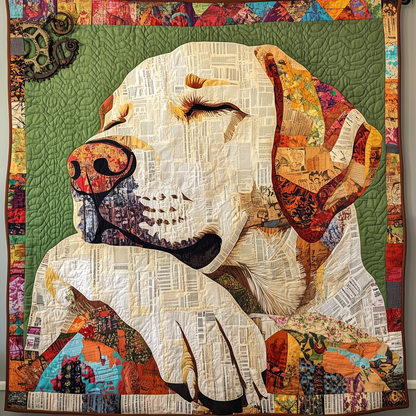 Peaceful Labrador Retriever Quilted Blanket GFTONL991