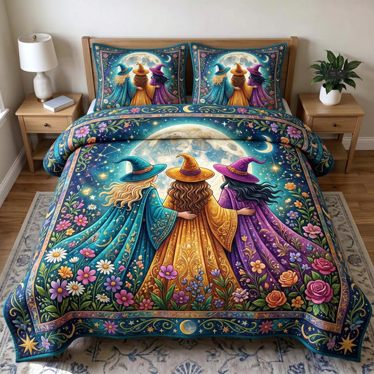 Witches Coven 3-Piece Quilted Bedding Set GFTONMU1018