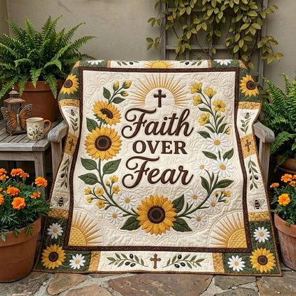 Floral Bible Quilted Blanket GFTONMU1085