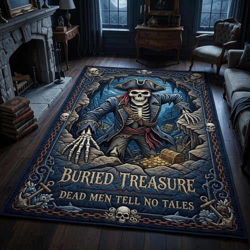 Haunted Skeleton Area Rug GFTONMU1106