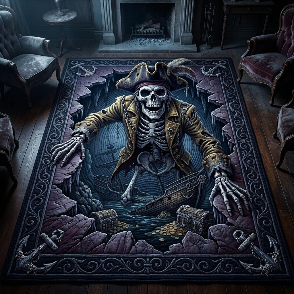 Haunted Skeleton Area Rug GFTONMU1109