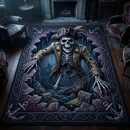Haunted Skeleton Area Rug GFTONMU1109