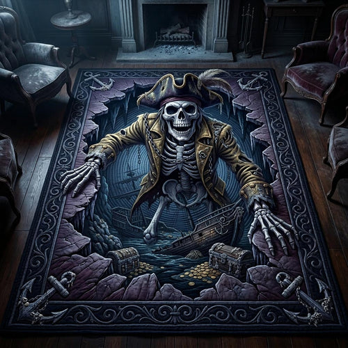 Haunted Skeleton Area Rug GFTONMU1109