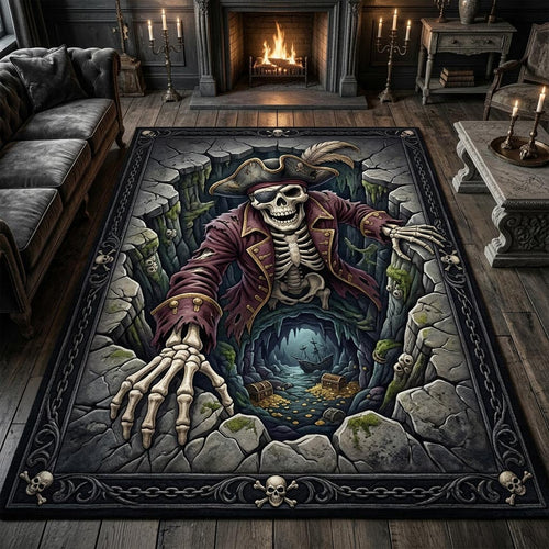 Haunted Skeleton Area Rug GFTONMU1110