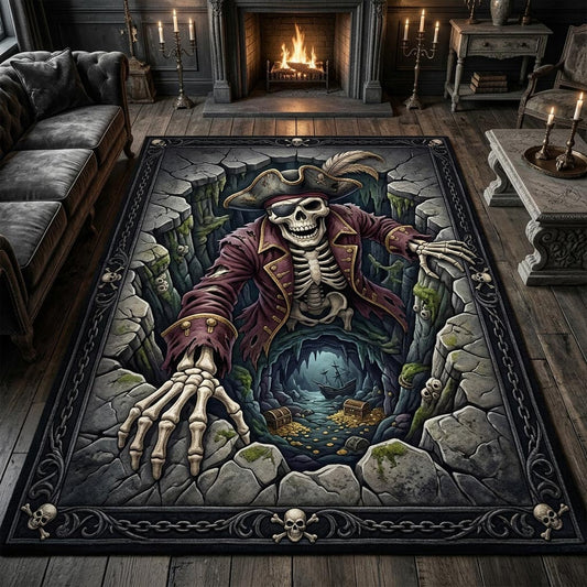 Haunted Skeleton Area Rug GFTONMU1110