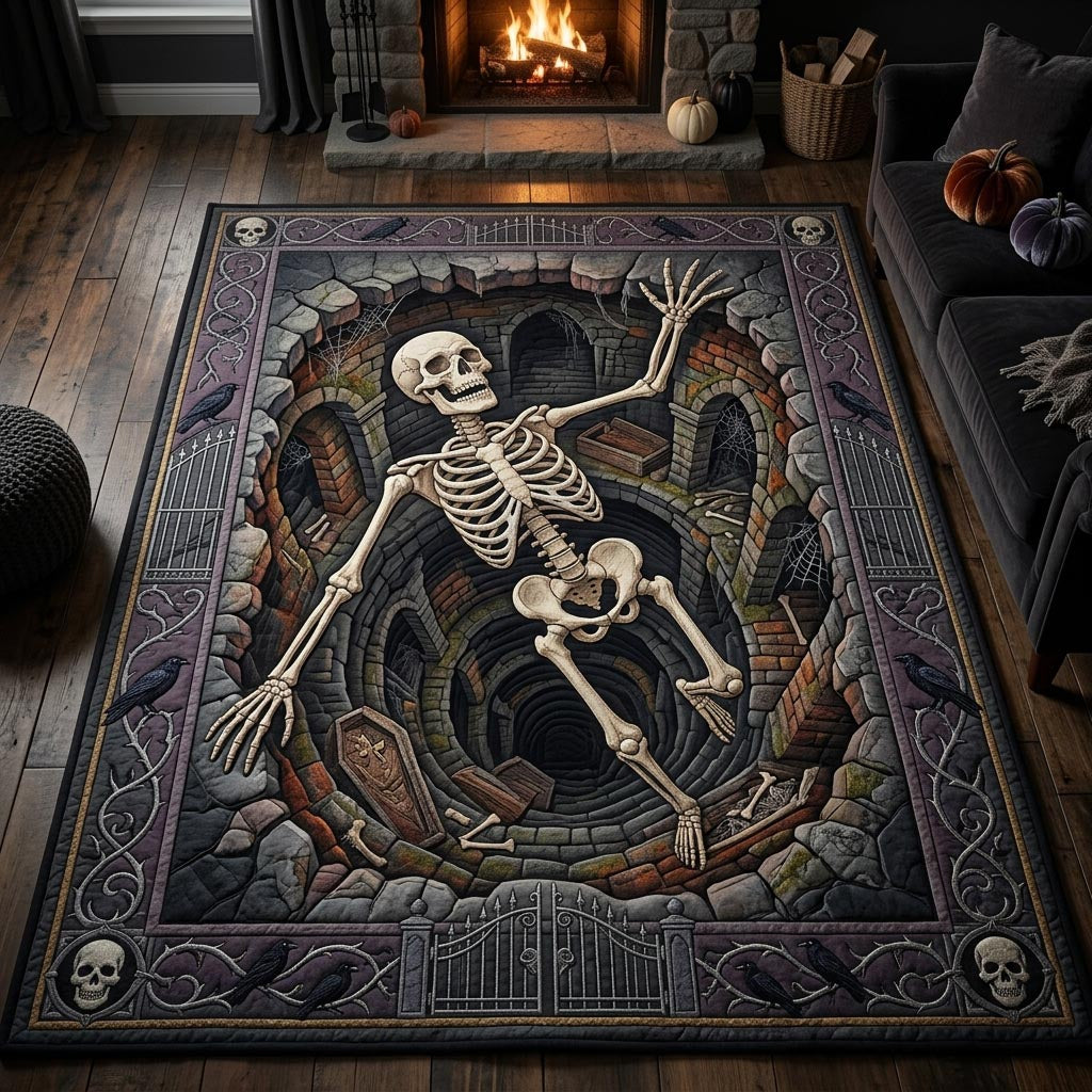 Haunted Skeleton Area Rug GFTONMU1113