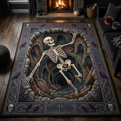 Haunted Skeleton Area Rug GFTONMU1113