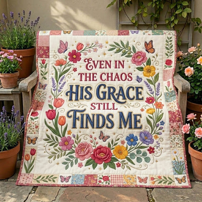 Floral Bible Quilted Blanket GFTONMU1237