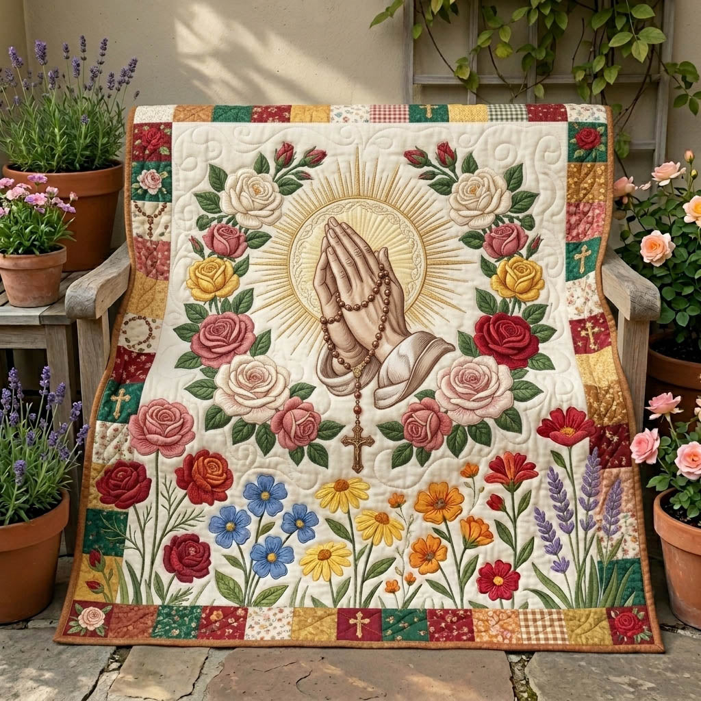 Floral Bible Quilted Blanket GFTONMU1241