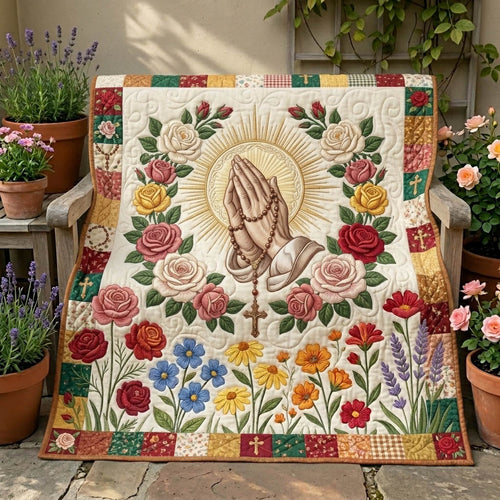 Floral Bible Quilted Blanket GFTONMU1241