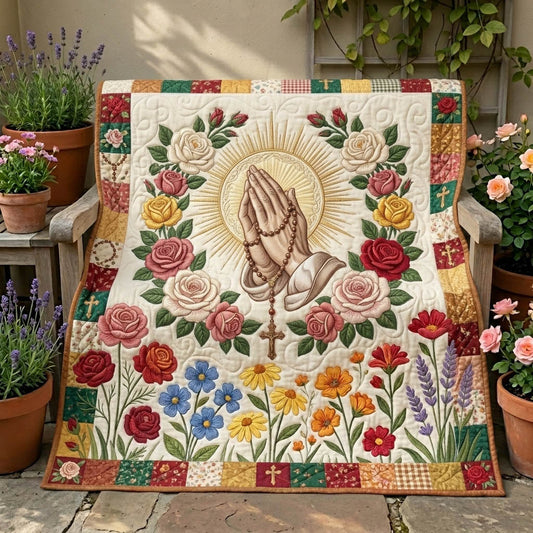 Floral Bible Quilted Blanket GFTONMU1241